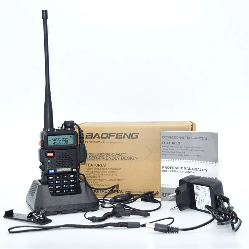 Настоящее 8 Вт 3800 мАч baofeng UV-5R для двухстороннего радио VHF UHF Двухдиапазонный портативный Радио walkie talkie uv 5r