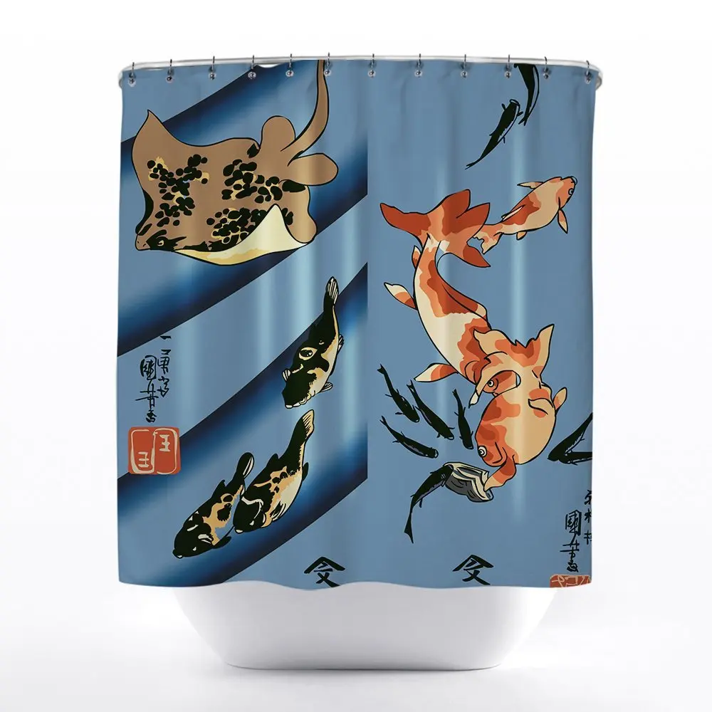 Stingray custom Waterproof Shower Curtain 60" x 72" Free Shipping