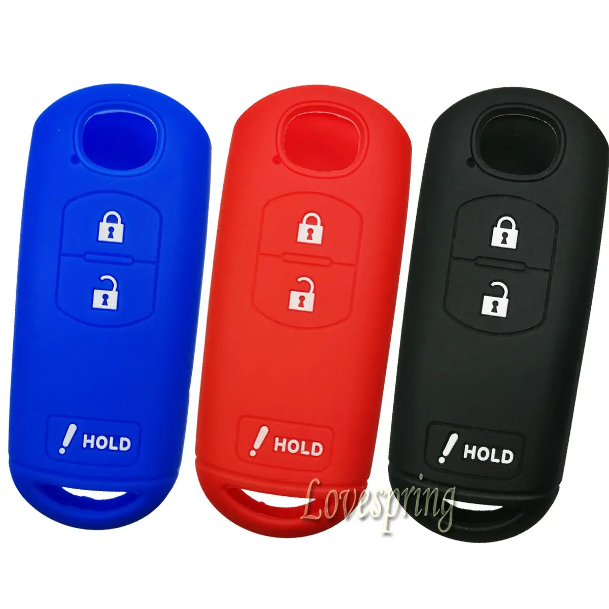 3 Buttons Remote Smart Key Fob Case Cover Holder Protector For MAZDA 3