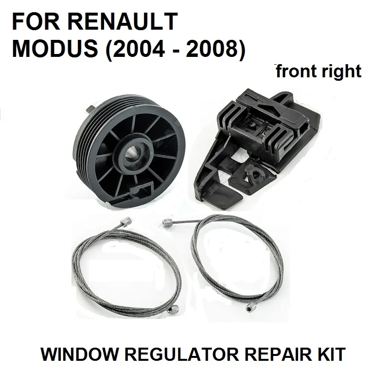 Car Window Regulator Window Repair Kit Set For Renault Modus 20042008 Electric Front Left New
