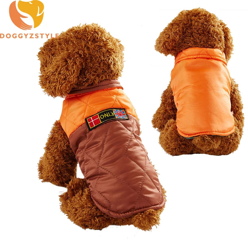 

Winter Warm Pet Dog Coat Jacket Waterproof Vest Double Wear Clothes Puppy Cat Plaid Outfit Clothing XS-XL Costumes DOGGYZSTYLE