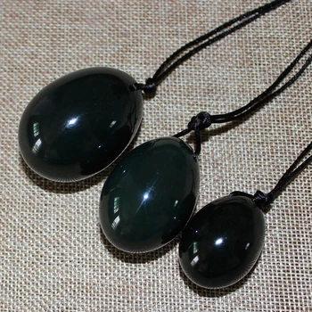 

3pcs/set natural Nephrite jade Drilled Yoni Eggs Pelvic Muscle Exercise Tightening Balls For Pregnant Women Health Care