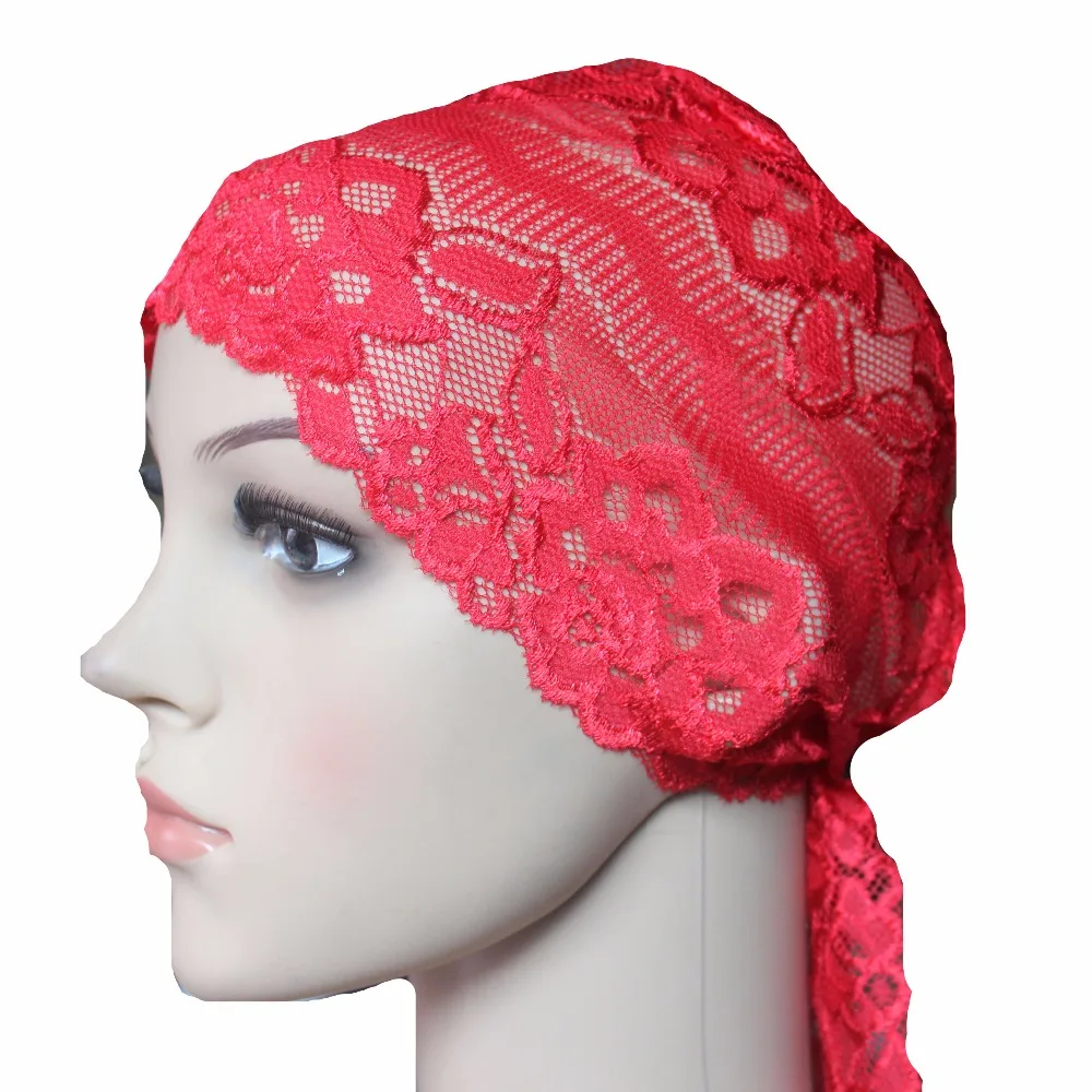 Muslim Hijab Caps Beautiful Lace Inner Hijab Cap Islamic Underscarf Muslim Hijab Caps Beautiful Lace Inner Hijab Cap Islamic Underscarf