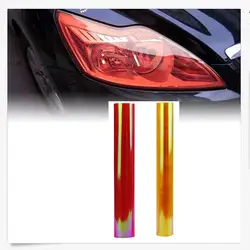 Универсальный автомобиль 120*30 см свет виниловая пленка 3d светоотражающие наклейки для защиты лампы наклейки украшения автомобиля внешние