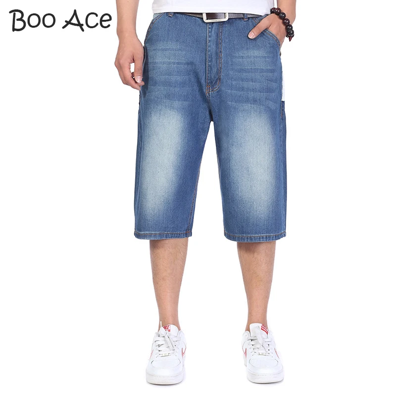 Summer Style Hip Hop Mens Baggy Pants Denim Jeans Shorts for Mens