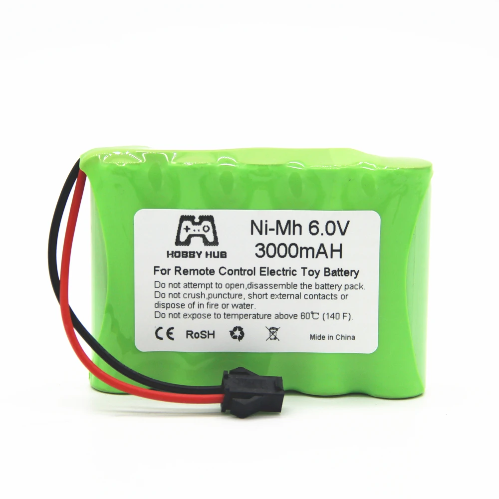 Hobby hub 3000 mah Ni-MH 6v AA 2800mah 2400mah аккумуляторная батарея 6,0 v для электрических игрушек для RC автомобилей грузовиков лодок 3000 mah AA