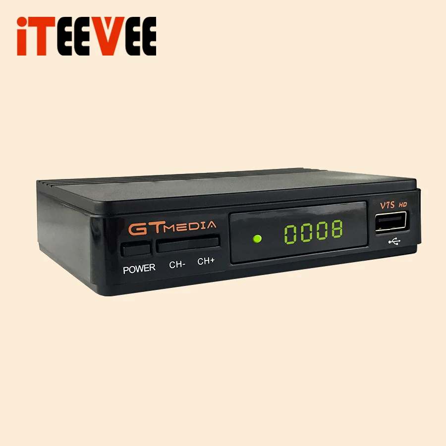 20 шт. DVB-S2 приемник бесплатно sat V7S HD Поддержка линий Newcamd PowerVu Biss WiFi 3g Youtube USB PVR GTMedia V7S HD же Freesat V7