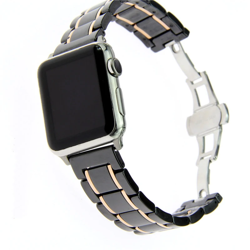 ceramics watch band for apple series watch strap women's watch bracelet men's watch band  (29)