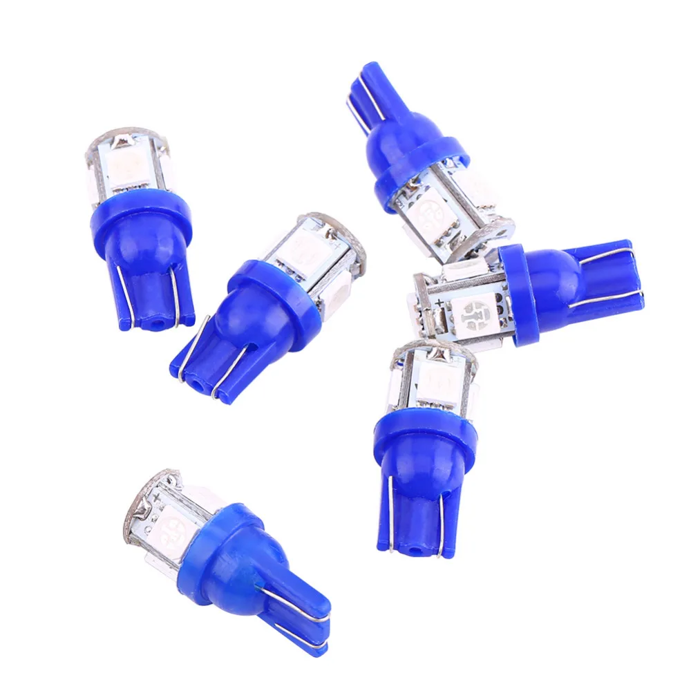 Оптовая продажа 20 шт. 12 В Авто T10 LED 2 5 Вт 5050 5SMD клиновидная дверь парковочная Лампа