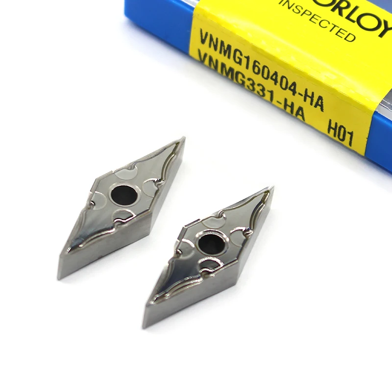 

VNMG160404 HA H01 Aluminum cutter blade VNMG 160404 Insert Cutting Tool turning tool CNC Tools AL +TIN Alloy wood