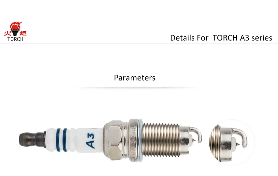 4 упаковки/6 пакетов Китай фонарь свечи зажигания FR6HI332/PZFR6R/IK20TT/KC7ZPYPB4/TORCH-A3