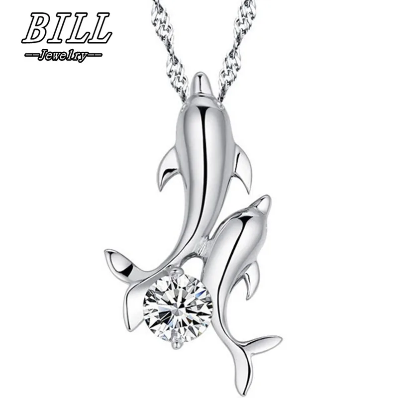 Rhodium-Plated Sterling Silver CZ Lucky To Have You Heart Pendant Necklace 24x30MM 18