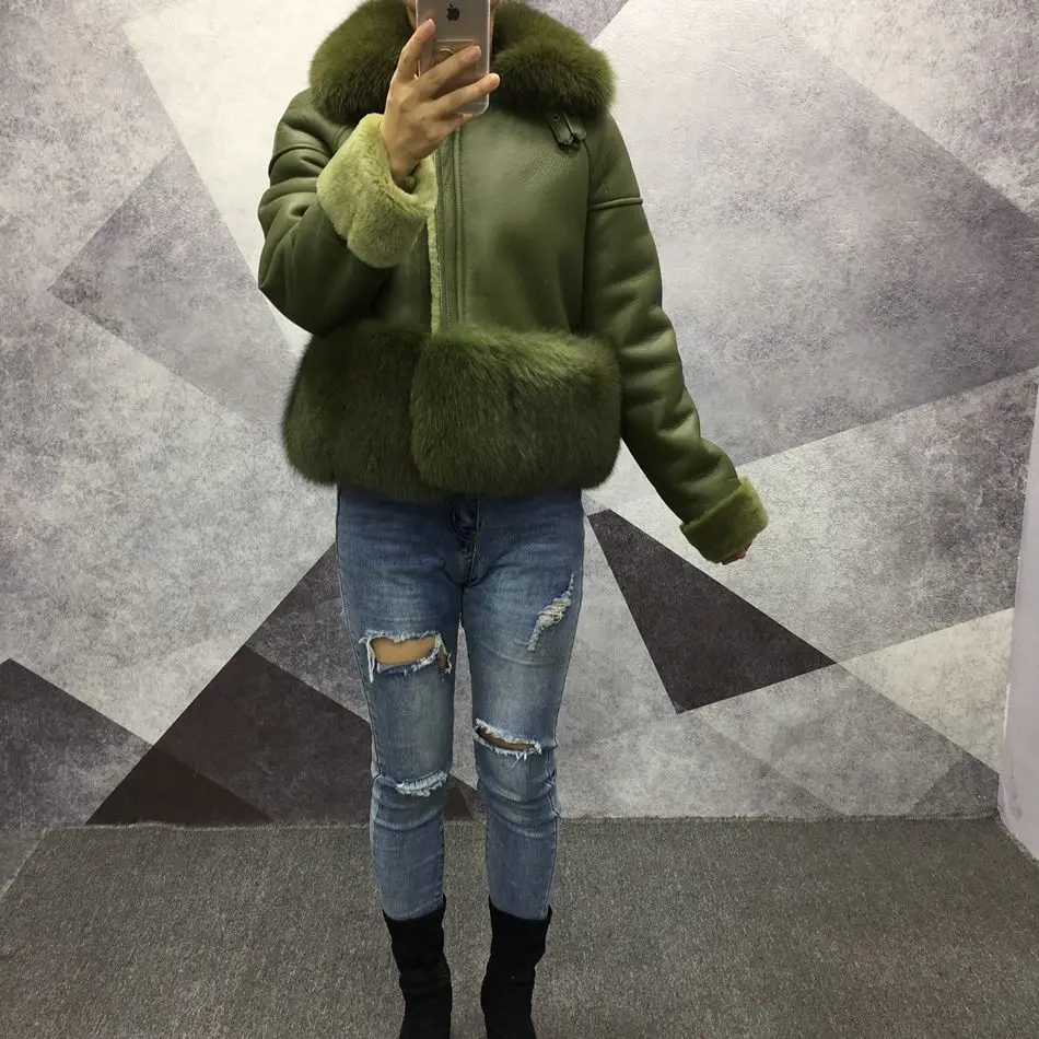 women genuine leather jacket with fur (19)