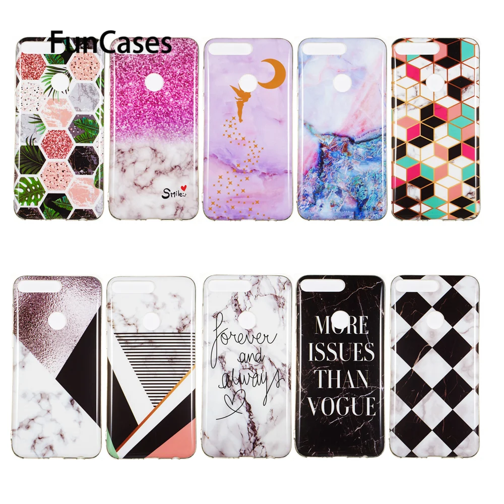 

Hot Cases For hoesje Huawei Honor 7C Soft Back Covers sFor Huawei estuche Enjoy 8 Nova 2 Lite Y7 2018 Y7 Prime 2018 5.99" Caso