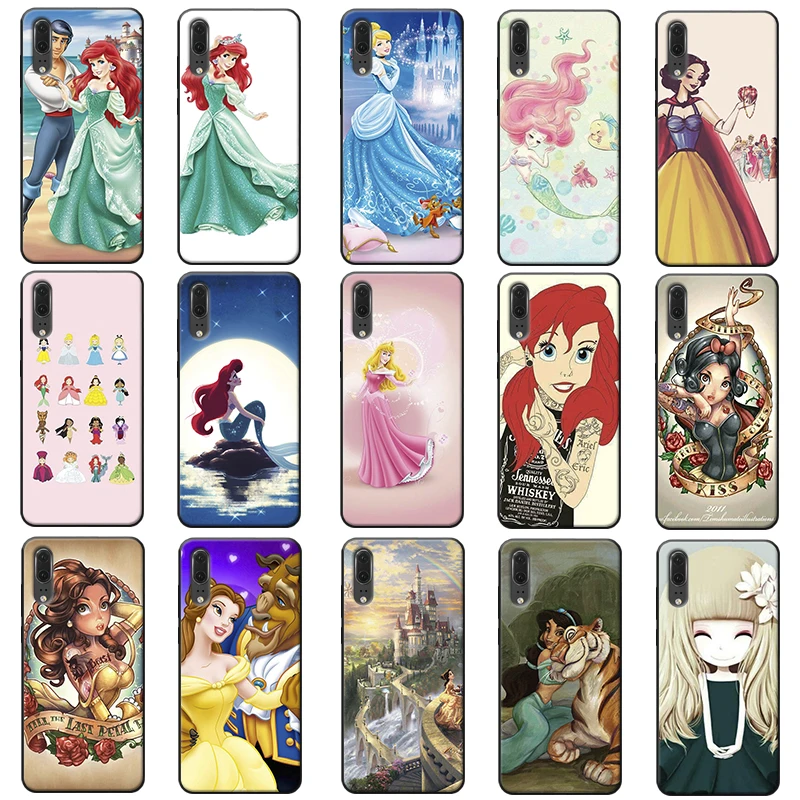 Princess Ariel Mermaid Soft Silicone Phone Case for huawei mate 30 pro p20 p30 20 lite |