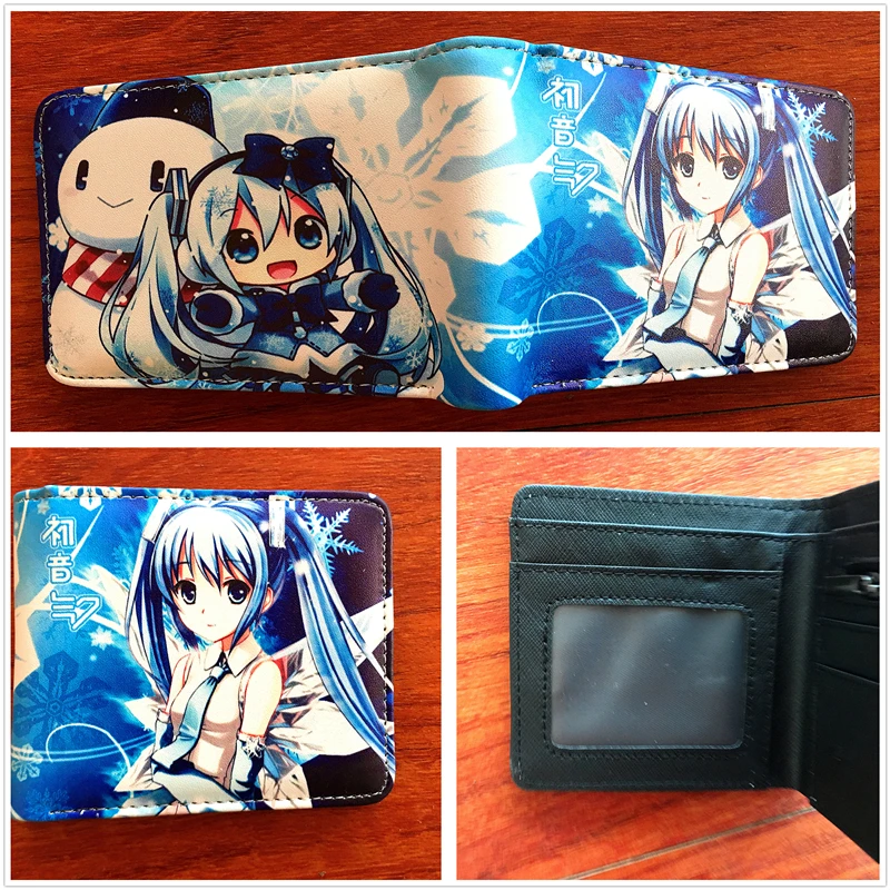 21018 Lovely Janpanese anime cartoon wallets Hatsune Miku Wallet short