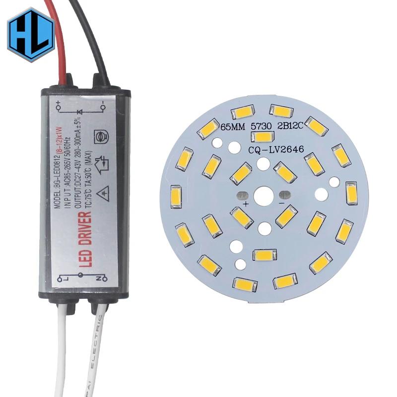 1 комплект 3-12 Вт LED 5730 SMD лампа шарик Холодный/теплый белый водонепроницаемый