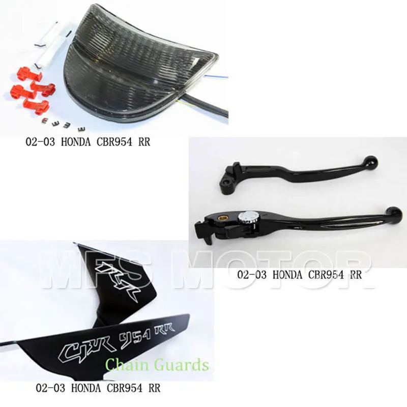 

motorcycle parts Chain Guard Turn signal tail lights handle levers for Honda 2002 2003 CBR954 RR
