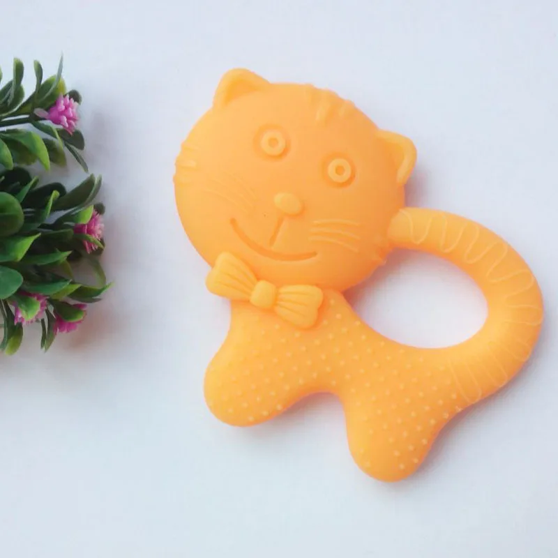 Cat Shape Teether orange