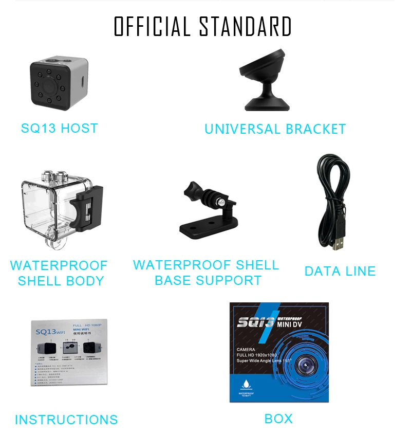 SQ13 SQ 13 IP WiFi маленькая секретная микро мини-камера, видеокамера, микрокамера Smart 1080p HD Wi-Fi, Wi-Fi, Миниатюрный видеорегистратор ночного видения