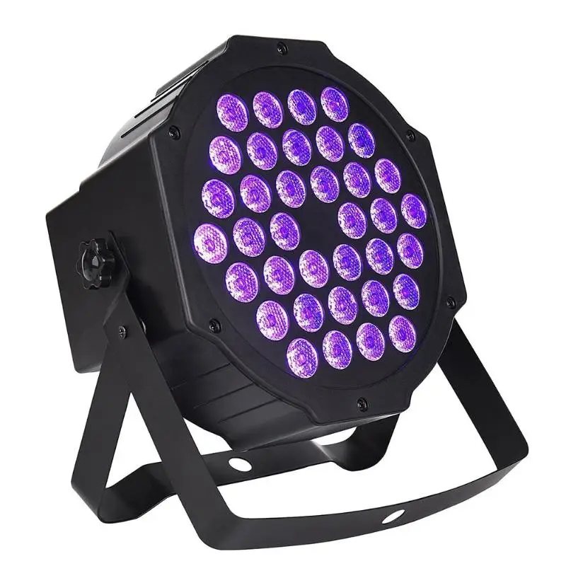 36LED UV Purple Stage Par Light Ultraviolet Strobe Blacklight