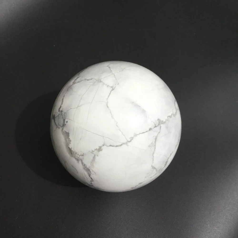 Natural white turquoise stone balls howlite stone spheres for