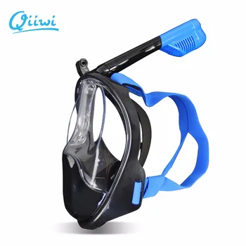 

2019 Qiiwi New Arrival Full Face Design Snorkel Mask Snorkeling Diving Mask Anti-fog and Anti-leak Technology Water Sports