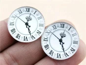 

10pcs 25mm 20mm Handmade Rome Colok Pattern Glass Cabochon G-0051
