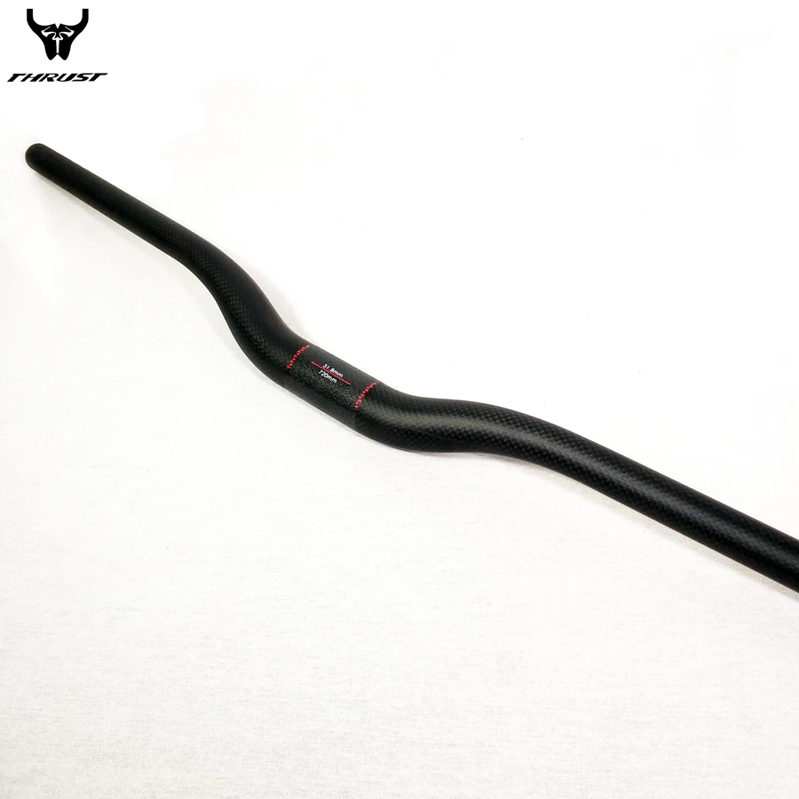 Urltra Light Carbon Handlebar mtb Riser Bicycle Handlebar Black 700mm