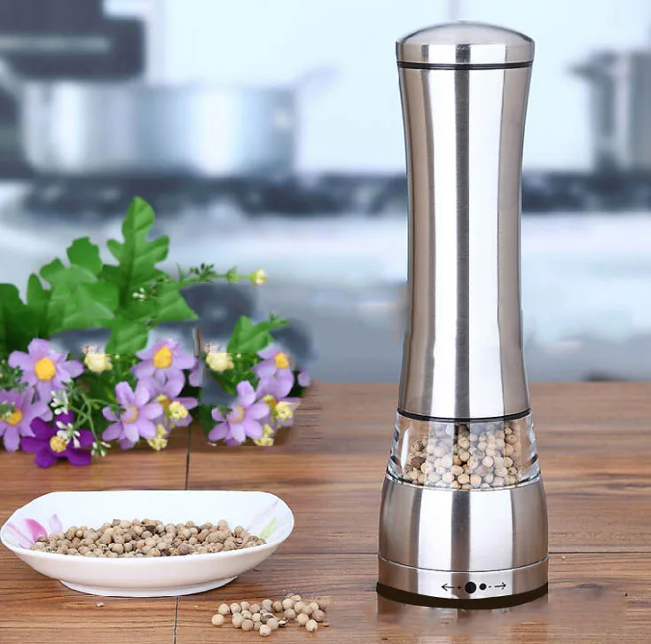 

Stainless Steel Manual Pepper Salt Spice Cumin Mill Grinder Kitchen Cooking Tool BBQ