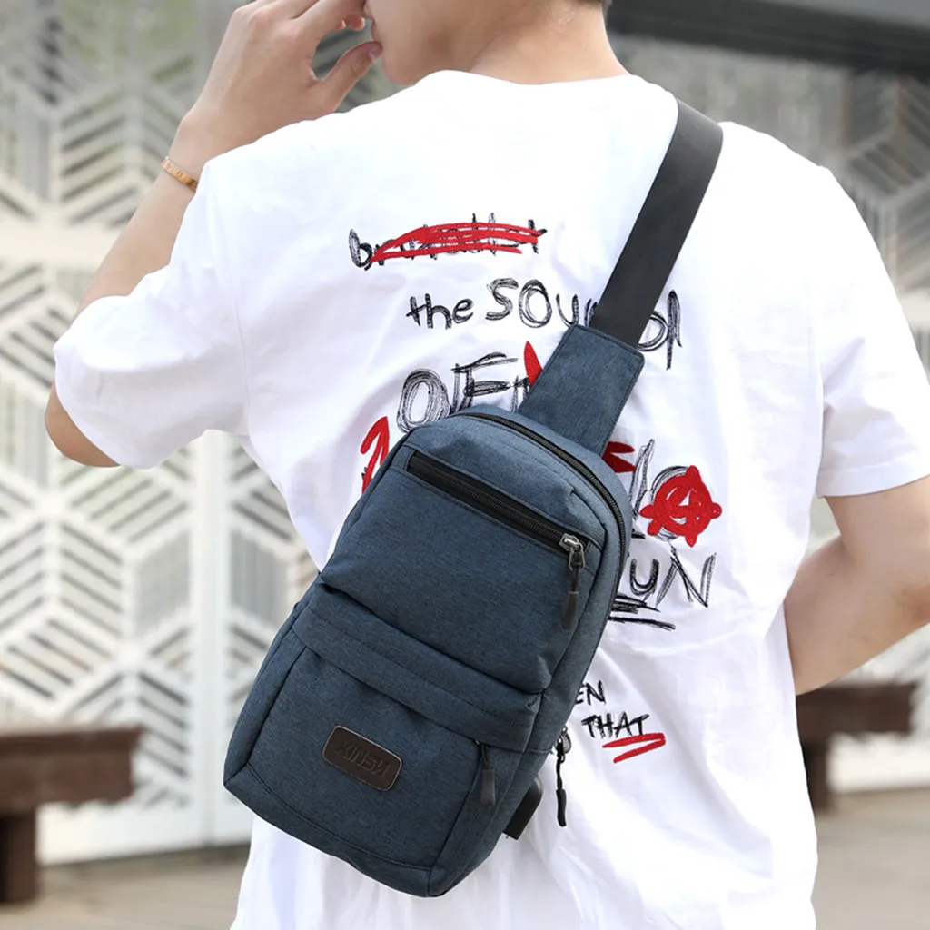 Waist Bag Men Oxford Cloth Chest Bag Fanny Pack Sports Outdoor Leisure Multi-function Belt Bag Dropshipping Sac Banane