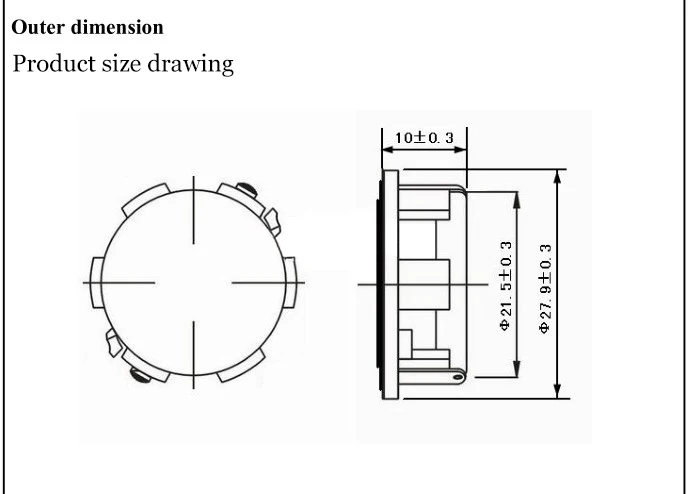 1 дюйм 4Ohm 2 Вт мини Сделай Сам спикер 28X10 мм 1 шт