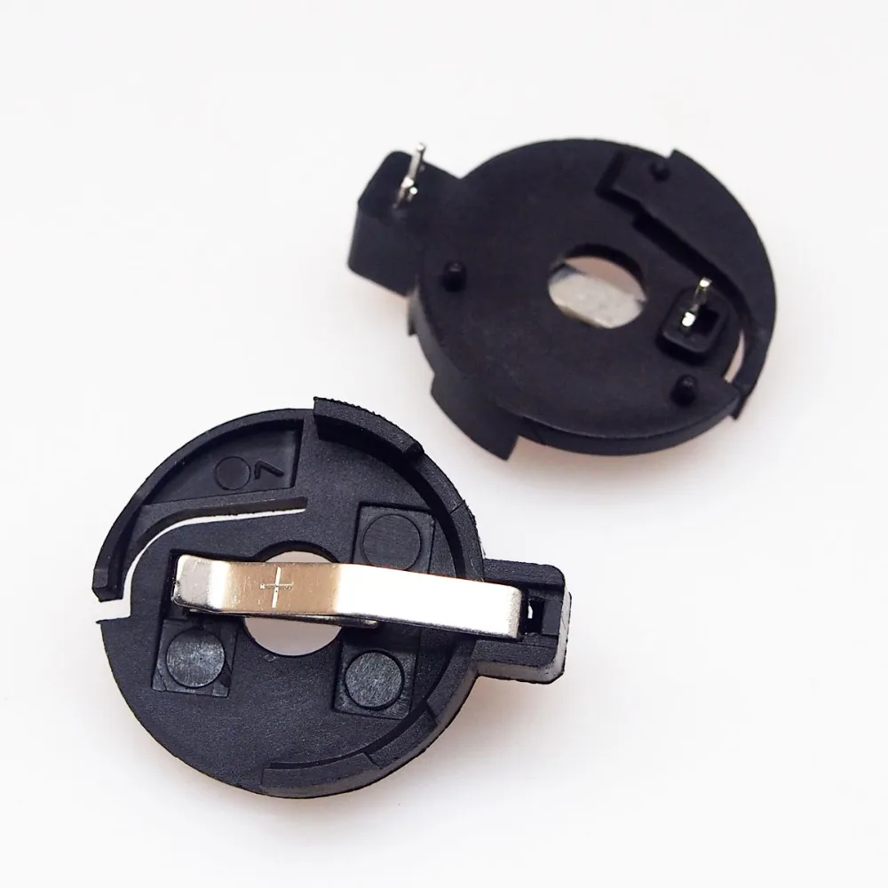 50pcs CR2032 Button Battery Case Cell Holder Socket BS 3 3V DIP Battery