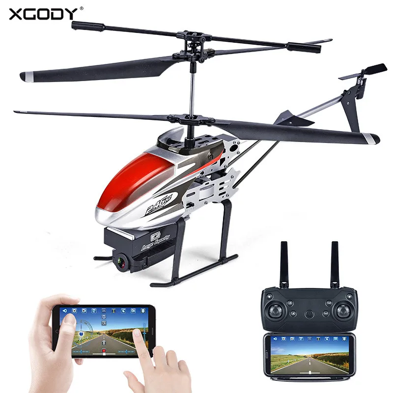 

XGODY RC Helicopter With 1080 5MP HD Camera 15-17 mins Fly Time Remote Control Phones App Quadcopter FPV 2.4G WIFI Airplane Toy