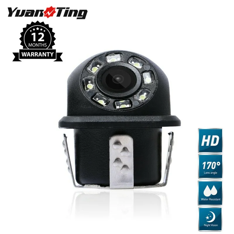 

YuanTing 170 Degree CMOS Anti Fog Waterproof Car Rear View 8 LED Night Vision Reverse Backup Parking Camera Fit All Vehicles