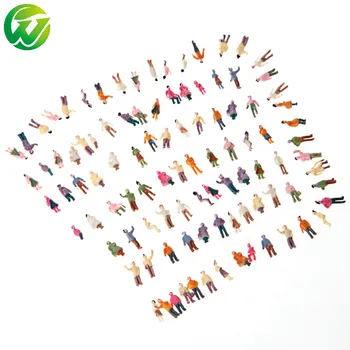 N Scale Mini Abs Figure Dolls Architectural Sand Table Material Model Background Simulation Character Posture 100pcs/set