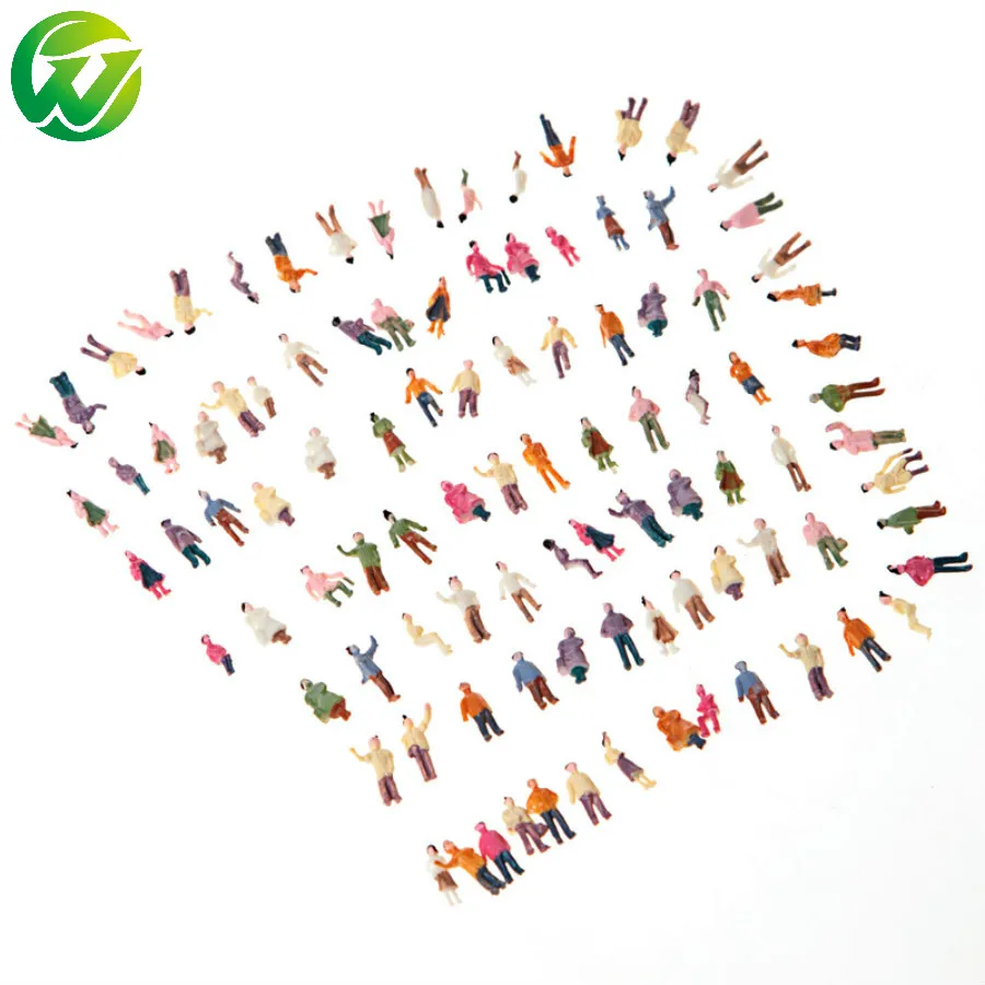 

n scale mini abs Figure Dolls Architectural sand table material model background simulation character posture 100pcs/set