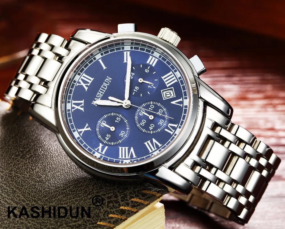 relogio masculino KASHIDUN Men font b Watches b font Top Brand Luxury Fashion Business Quartz font
