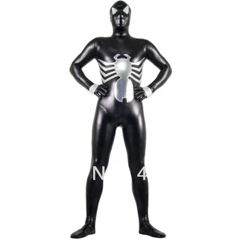 

Black & white metal Spiderman Shiny Metallic Spider-Man Costume