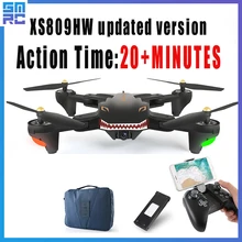 XS809 PFV RC Quadcopter Drone with HD Wide Angle Camera 720P XS809S long action time 20 minutes Hover Foldable Helicopter Toy