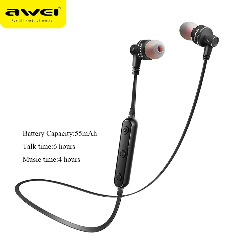 AWEI B990BL, беспроводные наушники, Bluetooth, наушники, Спортивная гарнитура, Стерео шумоподавление, наушники для iphone, samsung, телефонов