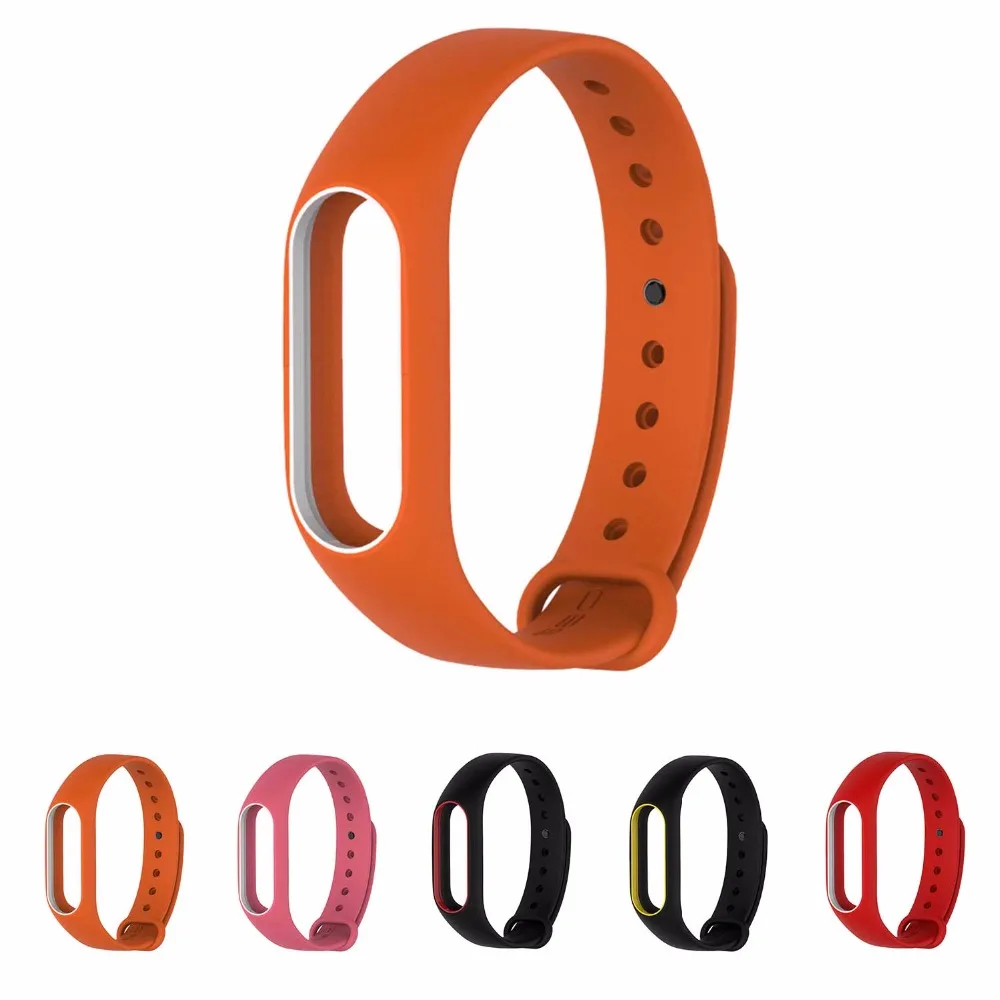 

Colorful Silicone Wris Xiao Mi Band 2 Colorful Strap Bracelet Replacement Smart Band Accessories For My Band 2 Silicone