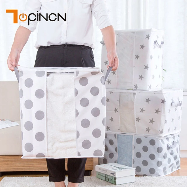 Non Woven Quilt Storage Bag Home Clothes Pillow Blanket Non Woven Quilt Storage Bag Home Clothes Pillow Blanket Travel Luggage Organizer