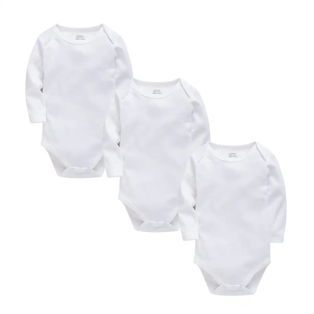 blank long sleeve onesies