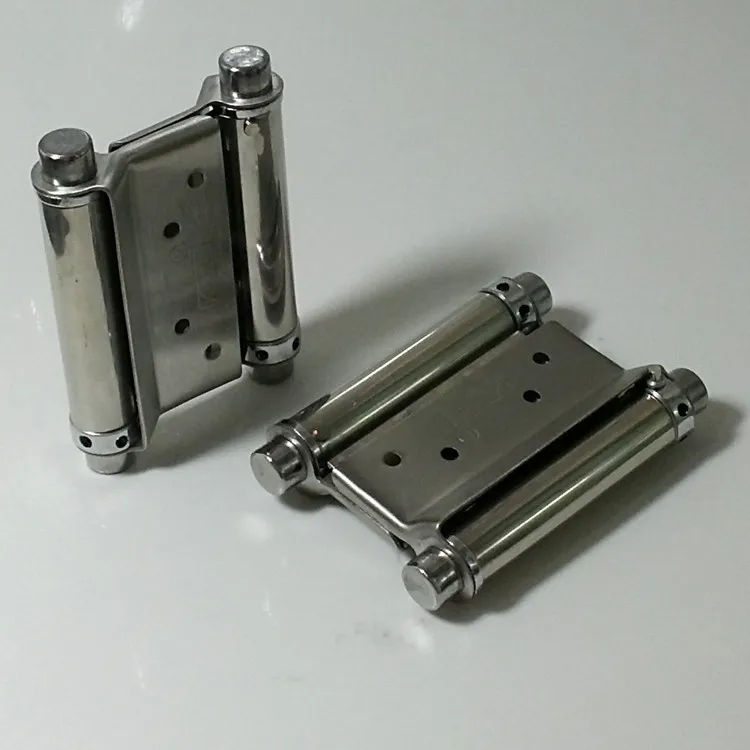 Duplex stainless steel double spring hinge free door hinge door closer hinge 5 inch spring door