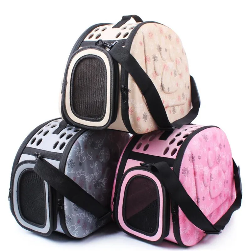 Переноска для собак Складная уличная переноска для поездок для собак, кошек, щенков, кошек сумка для переноски собак товары для животных