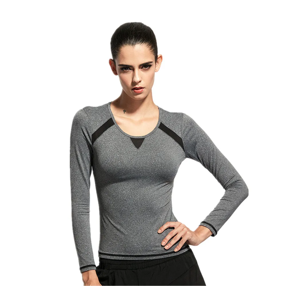 KARYZON Dry Fit Running Shirt Women Long Sleeve