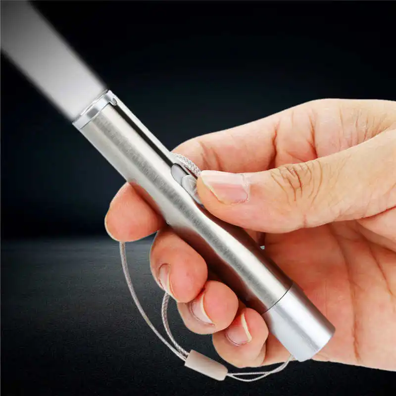  New Mini Size USB Rechargeable Flashlight Torch Portable laser pointer powerful led flashlight rechargeable #4S8 (7)