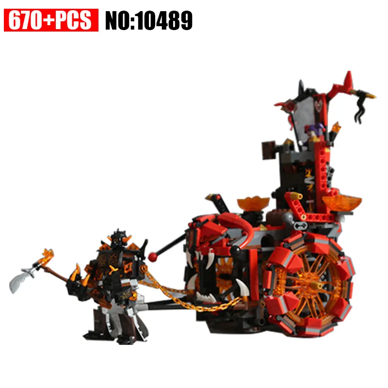 

10489 670pcs Nexus Knights Jestro Evil Mobile Combination Building Blocks set Compatible 70316 DIY Educational Bricks Toy