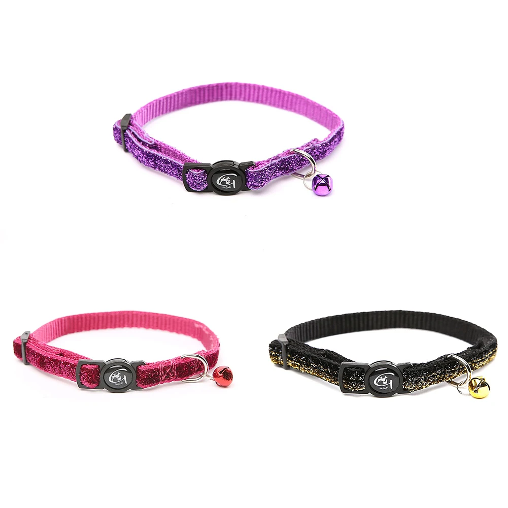 Cat Collars Dog Cat Lead Leash with Bell Pet Traction Rope Collars for